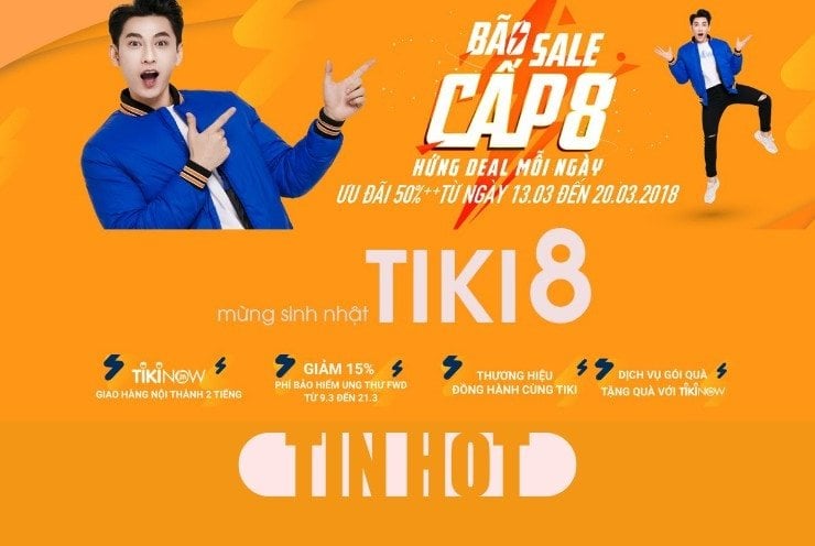Cập nhật khuyến mãi “hot” nhất sinh nhật Tiki 2018